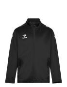 Hmlcore Xk Poly Zip Sweat Kids Black Hummel