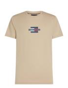 Flag Box Tee Beige Tommy Hilfiger