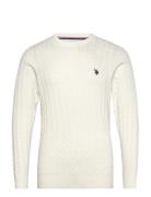 Mads Reg Cot Uspa M Knit White U.S. Polo Assn.