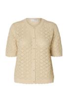 Slfsofia 2/4 Knit Cardigan Beige Selected Femme