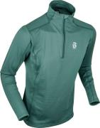 Men's Half Zip Grid Dark Forest