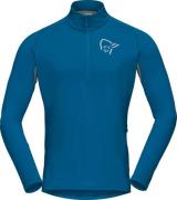 Men's Fjørå Equaliser Long Sleeve Zip Top Mykonos Blue/Castor Grey