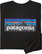 Patagonia Men's Longsleeve P-6 Logo Responsibili-Tee Black
