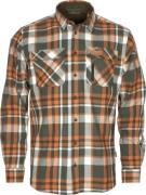 Pinewood Men's Lappland Rough Flannel Shirt Green/Orange
