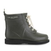 Ilse Jacobsen Women's Short Laced Rubberboot Army