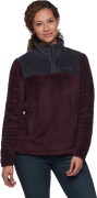 Black Diamond Women's Roadie 1/4 Zip Fleece Bordeaux-Carbon