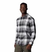 Columbia Men's Cornell Woods Flannel Long Sleeve Shirt Black/grey Clas...