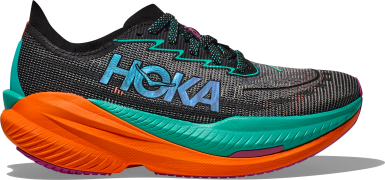 Hoka Women's Mach X 2 Wide Black/Electric Aqua