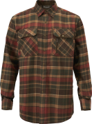 Pinewood Men's Prestwick Exclusive Shirt Dark Green/Terracotta