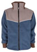 Lindberg Kids' Stormy Jacket Windfleece Grey/Dark Blue