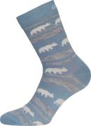 Gridarmor Striped Bear Merino Socks Blue Shadow