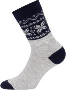 Gridarmor Heritage Merino Socks Lt. Grey/Dk Navy/White