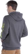 Carhartt Men's Sleeve Logo Hooded Sweatshirt Carbon Heather
