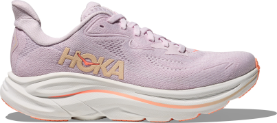 Hoka Women's Clifton 10 Lilac Cream / Tangerine Glow