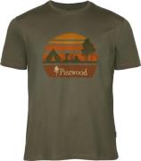 Pinewood Men's Finnveden Recycled Outdoor T-Shirt Olive Melange Campsi...