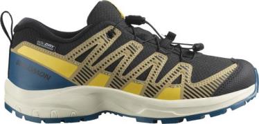 Salomon Kids' XA Pro V8 Waterproof Black/gray Green/powder Giallo