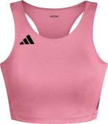 Adidas Women's Adizero Essentials Running Crop Top Lucid pink