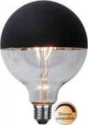 LED-lampa E27 G125 Top Coated (Svart)