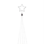 Julgransslinga m. stjärna 280cm LED (Silver)