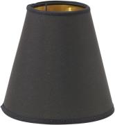 Lampskärm med E14-toppringsfäste (Svart)