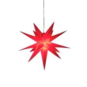 3-D Plaststjärna röd 60 cm (Röd)