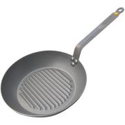 De Buyer Grillpanna Kolstål Lyonnaise Mineral B Dia 32 cm