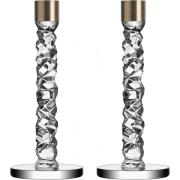 Orrefors Carat Ljusstake Mässing 2-pack