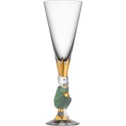 Orrefors The Sparkling Devil Champagneglas 19 cl, forrest green