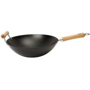 Dexam NS wok kolstål svart 36 cm