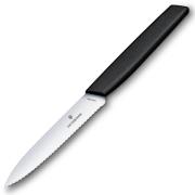 Victorinox Swiss Modern tandad skalkniv 10 cm, svart