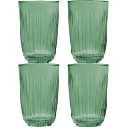 Kähler Hammershøi vattenglas, 37 cl, Ø 8 cm, 4 st, grön