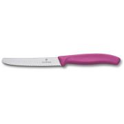 Victorinox Tomat och Korvkniv 11 cm Tandad Rosa