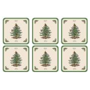 Spode Christmas Tree glasunderlägg 6-pack