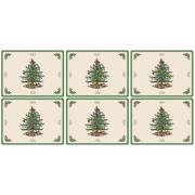 Spode Christmas Tree bordstablett 6-pack