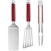 KitchenAid Grillset 3 delar, empire red