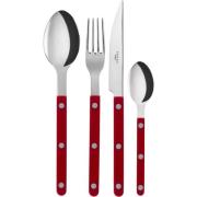 Sabre Paris Bistrot Solid bestickset 4 delar, burgundy