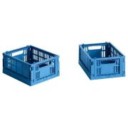 HAY Colour Crate förvaringslåda mini 2 st, electric blue