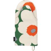 Marimekko Pieni Unikko grytvante, grön/orange