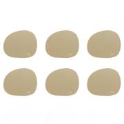 Aida RAW glasunderlägg silikon 6-pack, beige