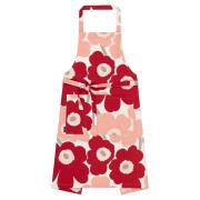 Marimekko Pieni Unikko förkläde, röd/rosa