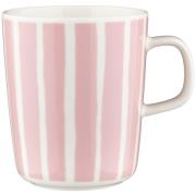 Marimekko Piccolo mugg 2,5 dl, vit/rosa