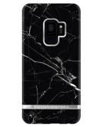 Richmond And Finch Black Marble - Silver Samsung S9 Cover (U)