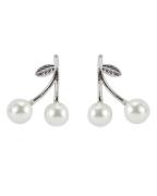Everneed Cherry earrings - white/silver (U)
