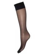 Decoy Silk Look Knee-High 2-pack (One Size) Nearly Black