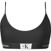 Calvin Klein BH CK96 Unlined Bralette Svart bomull Small Dam