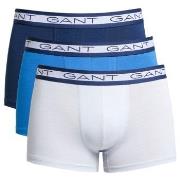 Gant Kalsonger 3P Basic Cotton Trunks Blå/Vit bomull Small Herr