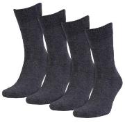 Amanda Christensen Strumpor 4P Bamboo Crew Socks Antracit Strl 39/42