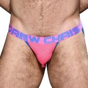 Andrew Christian Kalsonger Almost Naked Candy Pop Mesh Jock Rosa polye...