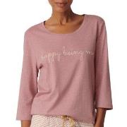 Triumph Lounge Me Cotton Top Rosa bomull 38 Dam