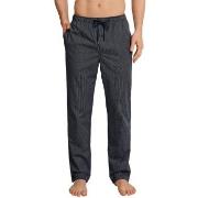 Schiesser Mix and Relax Woven Lounge Pants Mörkblå vävd bomull Small H...